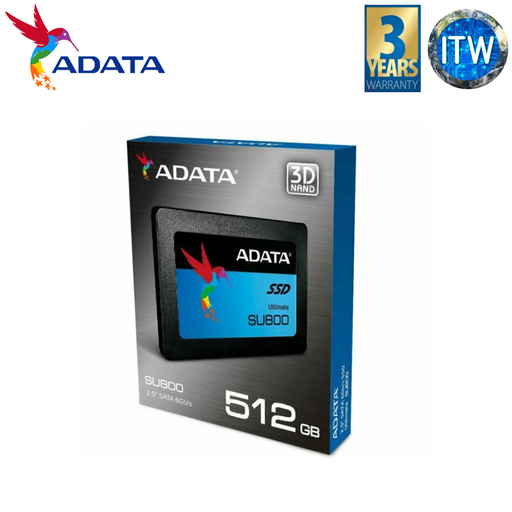 [AD-ASU800SS-512GT-C] Adata Ultimate SU800 512B SATA III 3D NAND Internal SSD