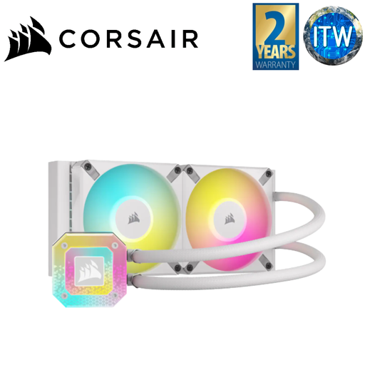 [CS-CW-9060072-WW] Corsair ICUE H100i Elite Capellix XT 240mm Radiator Liquid CPU Cooler (White)