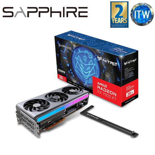 [SPR-11323-01-40G] ITW | Sapphire Nitro+ AMD Radeon RX 7900 XT Gaming OC Vapor X 20GB GDDR6 Graphic Card