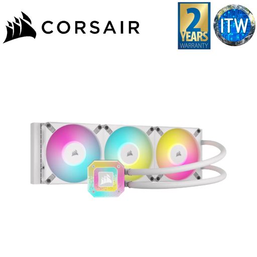 [CS-CW-9060073-WW] ITW | Corsair iCUE H150i Elite Capellix Xt 360mm Liquid CPU Cooler-White (CS-CW-9060073-WW)