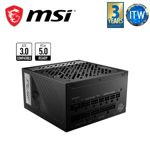 [Mpg A1000G PCIE5] ITW | MSI MPG A1000G PCIE5 1000W 80+ Gold Fully Modular PSU