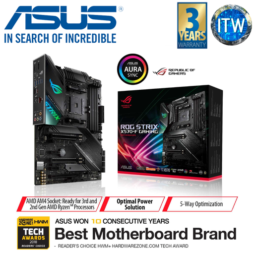 [X570-F] ITW | ASUS ROG Strix X570-F ATX AM4 DDR4 Gaming Motherboard