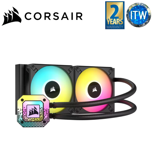 [CS-CW-9060068-WW] ITW | Corsair iCUE H100i Elite Capellix XT 240mm Radiator Liquid CPU Cooler (Black)