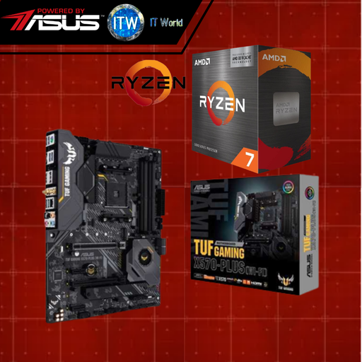 [Ryzen 7 5800X3D / ASUS TUF Gaming X570-Plus (Wi-Fi)] ITW | AMD Ryzen 7 5800X3D Desktop Processor with ASUS TUF Gaming X570-Plus (Wi-Fi) Motherboard Bundle