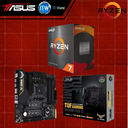 AMD Ryzen 7 5800X Processor without Cooler and ASUS TUF Gaming B450M-Pro II Motherboard Bundle