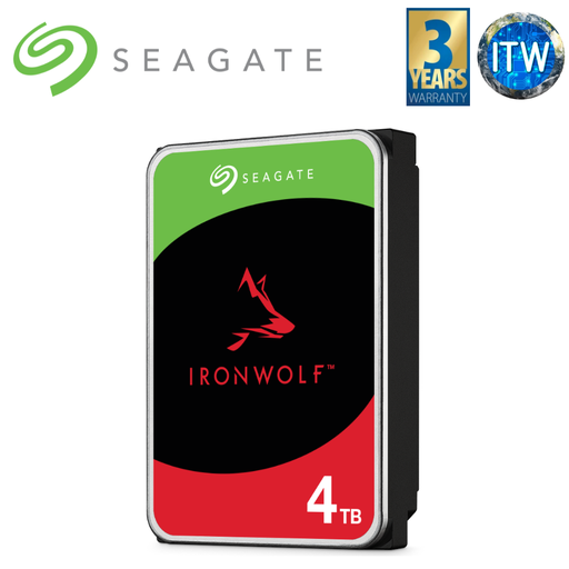 [ST4000VN006] Seagate Hard Drive HDD Ironwolf 4TB 3.5&quot; NAS SATA 6Gb/s Internal (ST4000VN006) (4TB)