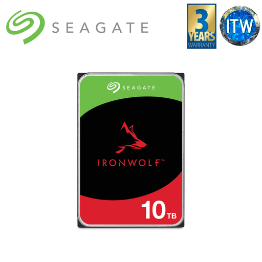 [ST10000VN000] ITW | Seagate IronWolf NAS SATA 6Gb/s 3.5 Internal HDD (4TB/6TB/8TB/10TB) (10TB)