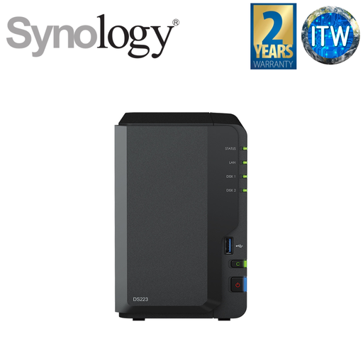 [DS223] Synology Diskstation DS223 2-Bay Desktop NAS (DS223)