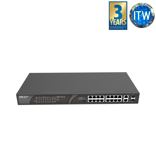 [RG-ES118S-LP] ITW | Ruijie RG-ES118S-LP 16-port 10/100Mbps Desktop Unmanaged Switch (RG-ES118S-LP)