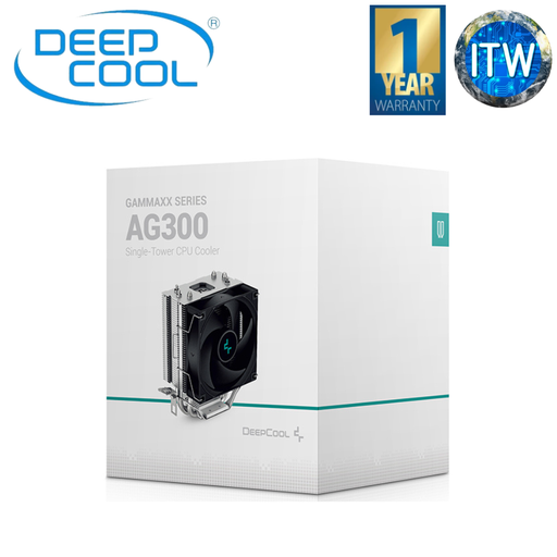 [R-AG300-BKNNMN-G] ITW | DeepCool Gammaxx AG300 Compact Single Tower CPU Cooler (R-AG300-BKNNMN-G)
