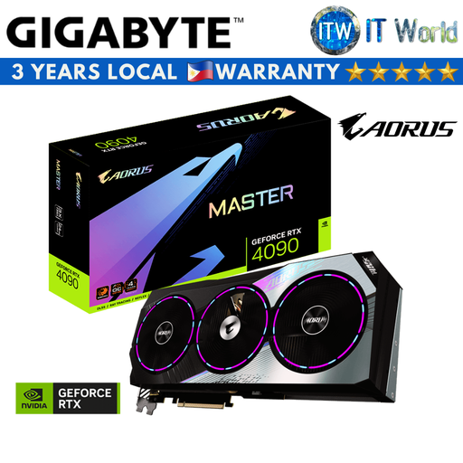 [GV-N4090AORUS-M-24GD] Gigabyte Aorus Geforce RTX 4090 Master 24GB GDDR6X Graphic Card (GV-N4090AORUS-M-24GD)