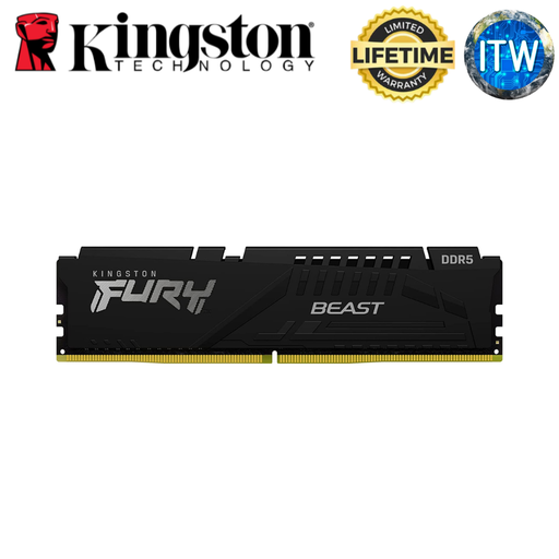 [KF552C36BBEK2-16] ITW | Kingston Fury Beast 16GB (2x8GB) DDR5-5200MT/s CL36 1.25V Memory Module Kit (KF552C36BBEK2-16)