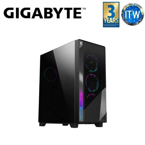 [GP-AC500G] ITW | Gigabyte Aorus C500 Black Mid Tower Tempered Glass Gaming PC Case (GP-AC500G)