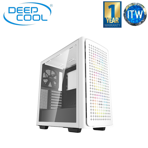 [R-CK560-WHAAE4-G-1] DeepCool CK560 Mid-Tower Tempered Glass PC Case (White) (White)
