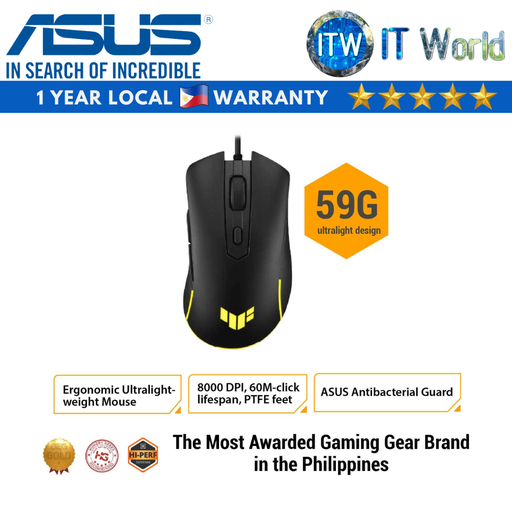 [TUF GAMING M3 GEN II] ASUS TUF Gaming M3 Gen I/Gen II Ergonomic Wired RGB Gaming Mouse (Gen II)