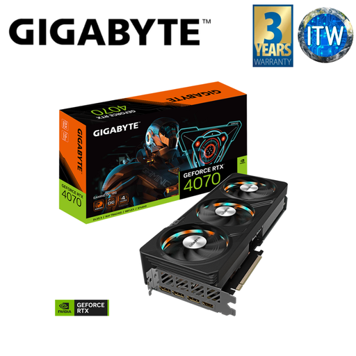 [GV-N4070GAMING-OC-12GD] ITW | Gigabyte GeForce RTX 4070 Gaming OC Edition 12GB GDDR6X Graphic Card (GV-N4070GAMING-OC-12GD)