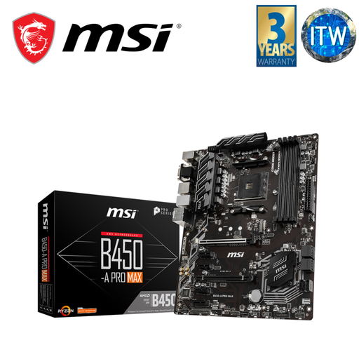 [B450-A PRO MAX] MSI B450-A Pro Max ATX AM4 DDR4 Motherboard