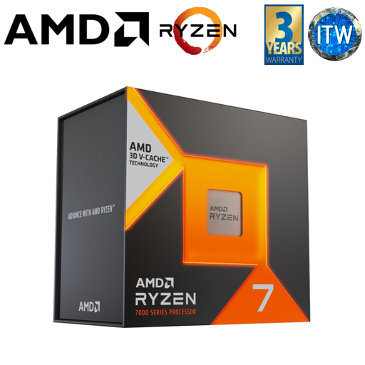 [Ryzen 7 7800X3D] AMD Ryzen 7 7800X3D 8-Core, 16-Thread, 4.2Ghz Base up to 5.0GHz Desktop Processor without Cooler