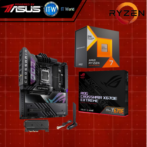 [ROG CROSSHAIR X670E GENE/Ryzen 7 7800X3D] ITW | AMD Ryzen 7 7800X3D Processor and ASUS ROG Crosshair X670E Gene Gaming Motherboard Bundle