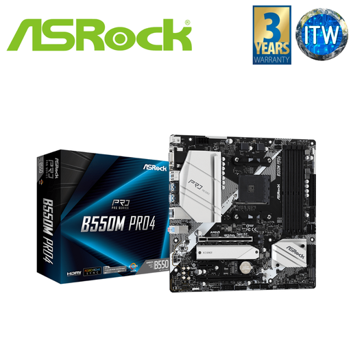 [ASROCK B550M PRO4] ASRock B550M Pro4 microATX AM4 DDR4 Motherboard