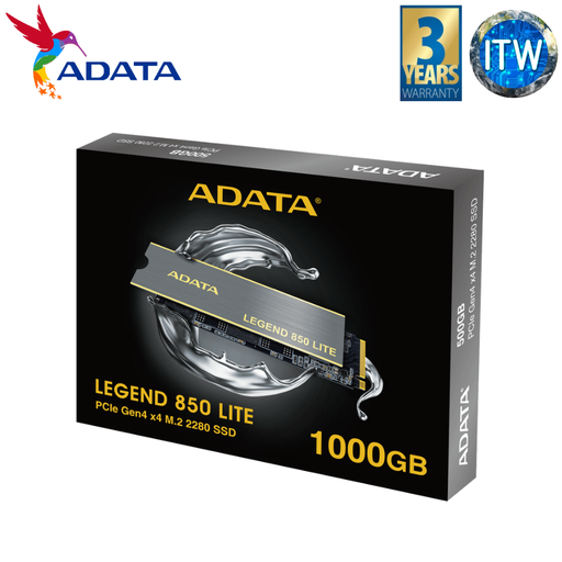 [ALEG-850L-1000GCS] ADATA Legend 850 Lite 1TB PCIe Gen4 x4 M.2 2280 Internal SSD (ALEG-850L-1000GCS)