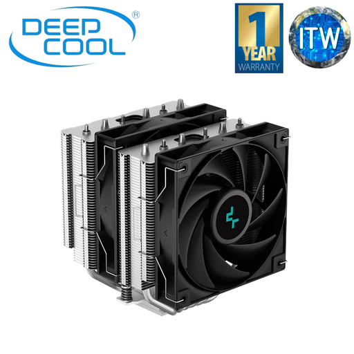 [R-AG620-BKNNMN-G-1] ITW | DeepCool Gammaxx AG620 120mm Dual Tower CPU Cooler (R-AG620-BKNNMN-G-1)