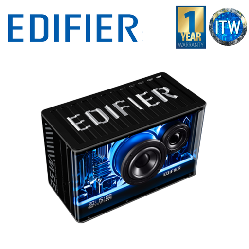 [QD35 Black] ITW | Edifier Bluetooth Speakers Tabletop Bluetooth Speaker with GaN Charger QD35 (Black) (Black)