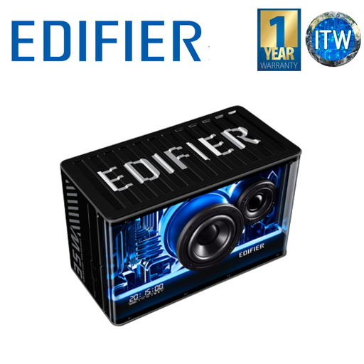[QD35 Black] ITW | Edifier QD35 Tabletop Bluetooth Speaker with GaN Charger (Black and White) (Black)