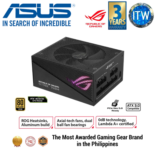 [ROG-STRIX-750G-AURA-GAMING] ITW | ASUS ROG Strix 750W Gold Aura Edition 80+ Gold Fully Modular PSU (ROG-STRIX-750G-AURA-GAMING)