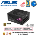 ITW | ASUS ROG Strix 1000W Gold PSU, Power Supply (ROG heatsinks, Axial-tech fan design, dual ball fan bearings, 0dB technology, 80 PLUS Gold Certification, fully modular cables, 10-year warranty)