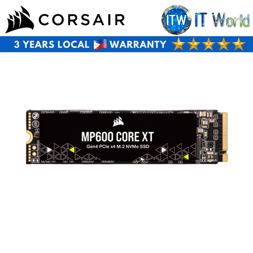 [CSSD-F1000GBMP600CXT] ITW | Corsair MP600 Core XT 1TB PCIe 4.0 (Gen4) x 4 NVMe M.2 Internal SSD (CSSD-F1000GBMP600CXT)