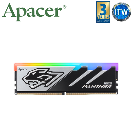 [AH5U16G60C5129BAA-1] Apacer Panther RGB 16GB DDR5-6000Mhz CL40-40-40-96 1.35V Gaming Memory (AH5U16G60C5129BAA-1)
