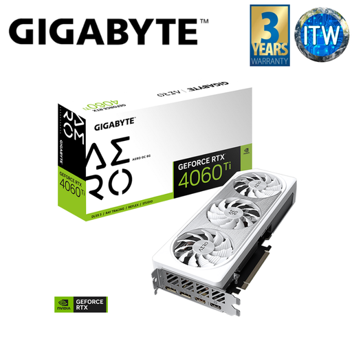 [GV-N406TAERO-OC-8GD] Gigabyte GeForce RTX 4060 Ti Aero OC 8GB GDDR6 Graphic Card (GV-N406TAERO-OC-8GD)