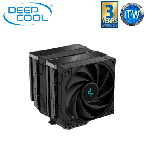 [R-AK620-BKNNMT-G-1] DeepCool AK620 Zero Dark All Black Edition 120mm Dual Tower CPU Cooler (R-AK620-BKNNMT-G-1)
