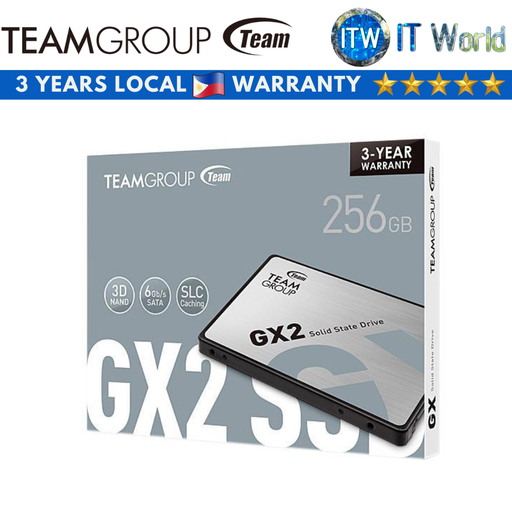 [T253X2256G0C101] TeamGroup GX2 2.5&quot; 3D NAND SATA III 6Gb/s Internal SSD (256GB) (256GB)
