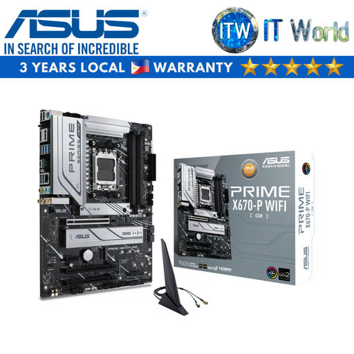 [PRIME X670-P WIFI-CSM] ITW | Asus Prime X670-P Wifi/CSM ATX AM5 DDR5 Motherboard