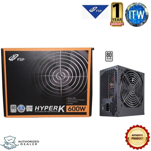 [FSP HYPER K 600W] FSP HYPER K 600W 80+ White HP600S Power Supply Unit