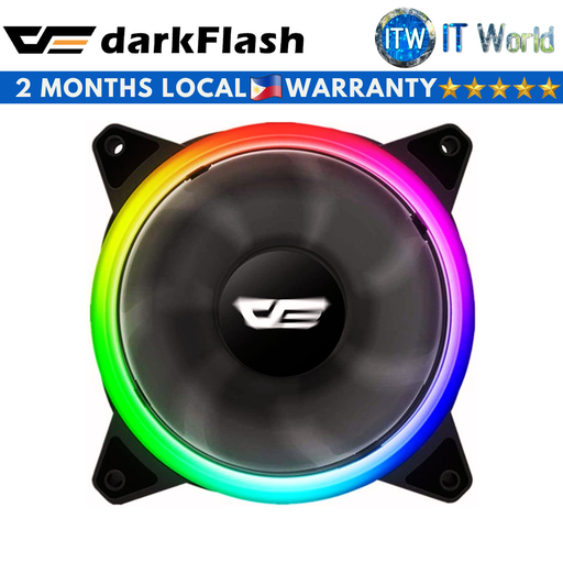 [darkFlash DR12 PRO SINGLE] Itw | Darkflash DR12 Pro Double Ring RGB Single Fan (White)
