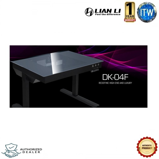 [LIAN LI DK-04FX BLACK] LIAN LI DK-04FX Aluminum One System Motorized Desk Computer Case (Black)