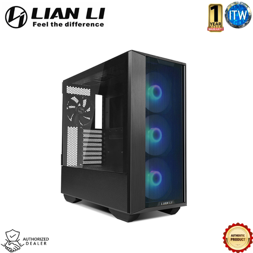 [G99.LAN3RX.00] Lian Li Lancool III RGB - Aluminum and Tempered Glass ATX Mid Tower Computer Case (Black / White) (Black)