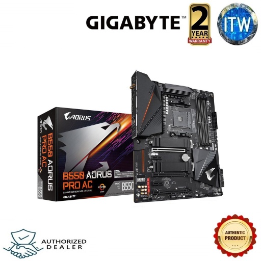 [Gigabyte B550 AORUS PRO AC] GIGABYTE B550 AORUS PRO AC AM4 ATX Motherboard