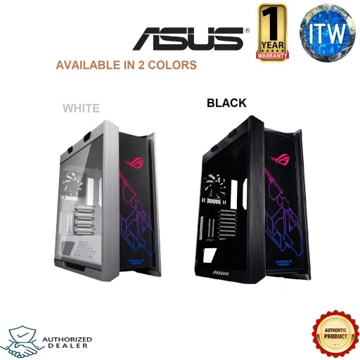 [ROG Strix Helios GX601 WHITE] ASUS ROG Strix Helios GX601 RGB Mid-Tower Tempered Glass, Aluminum Frame PC Case (White)