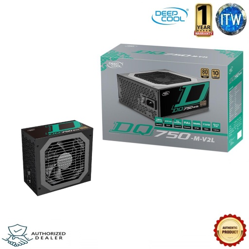 [DeepCool DQ750-M V2L  (DP-DQ750-M-V2L)] DEEPCOOL DQ750-M V2L 750W Power Supply Unit (DP-DQ750-M-V2L)