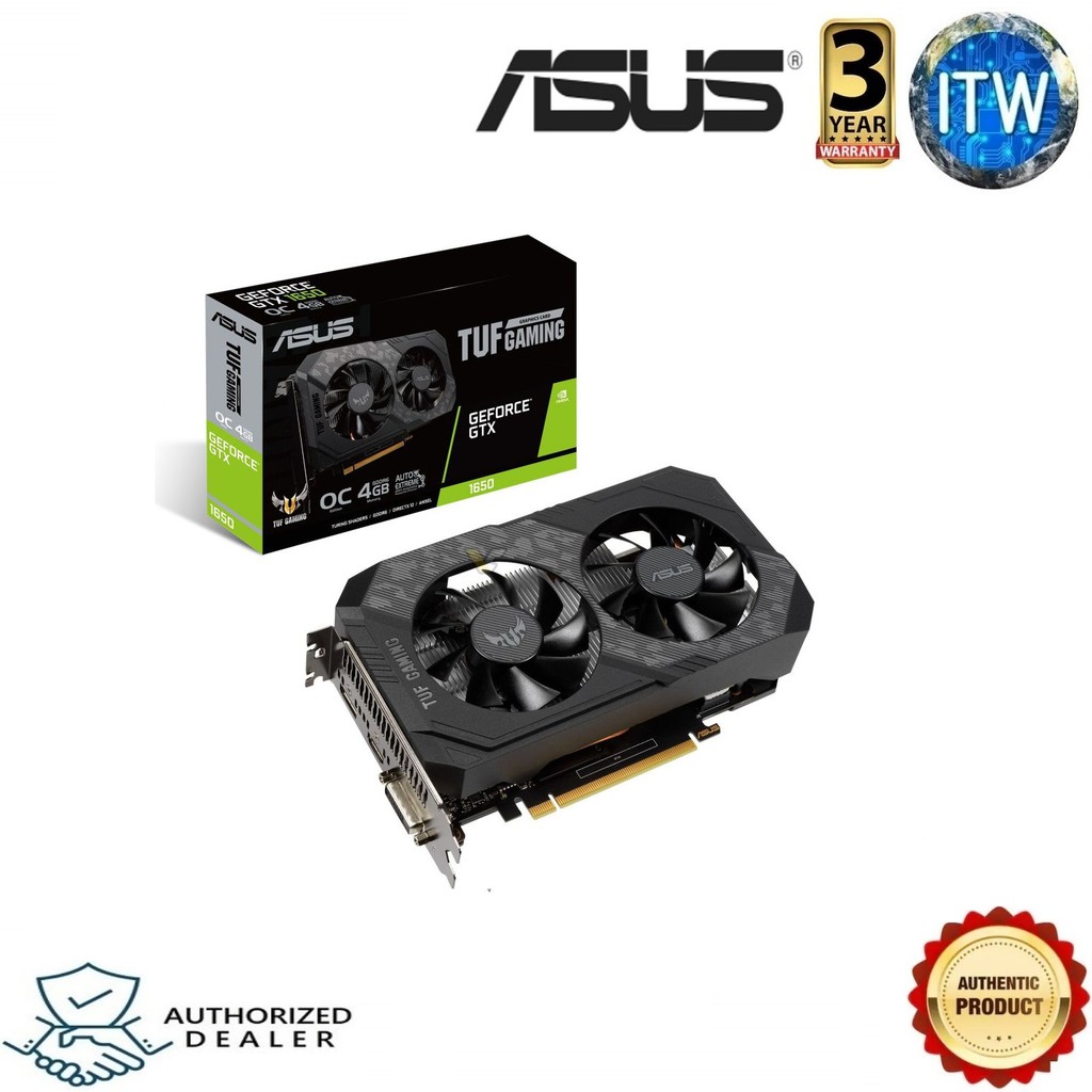 ASUS TUF Gaming GeForce GTX 1650 OC Edition 4GB GDDR6 Graphics