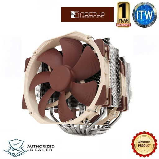 [Noctua NH-D15 SE-AM4 BROWN] Noctua NH-D15 SE-AM4 Premium Dual-Tower CPU Cooler for AMD AM4 (Brown) (Brown)