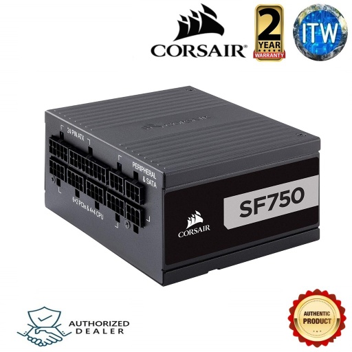 [CP-9020186-NA] ITW | Corsair SF Series SF750 750W 80+ Platinum Fully Modular Power Supply Unit (CP-9020186-NA)