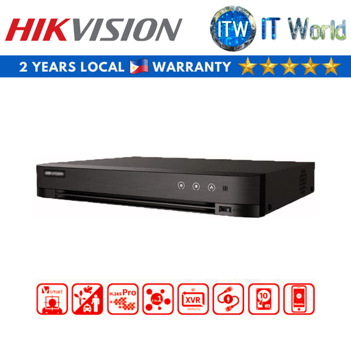 [IDS-7216HQHI-M2/S] Hikvision 16 Channel 1080p 1U H.265 AcuSense DVR (IDS-7216HQHI-M2/S)