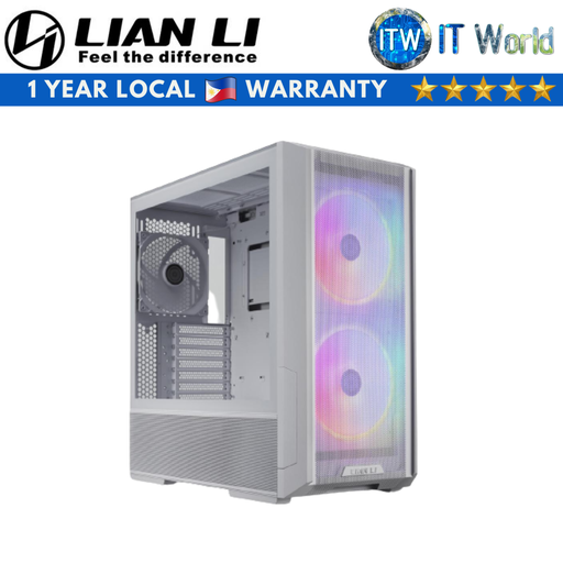 [G99.LAN216RW] Lian Li Computer PC Case Lancool 216 Mid-Tower Tempered Glass White (G99.LAN216RW) (White)