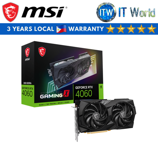 [RTX 4060 GAMING X 8G] ITW | MSI Geforce RTX 4060 Gaming X 8GB GDDR6 Graphics Card