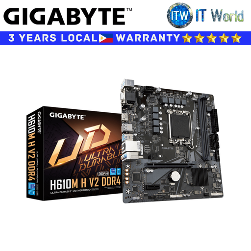 [GA-H610M-H-V2-DDR4] Gigabyte Motherboard H610M H V2 mATX DDR4 (GA-H610M-H-V2-DDR4)